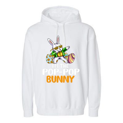 I'm The Pop Pop Bunny Happy Easter Day Cute Gift Garment-Dyed Fleece Hoodie