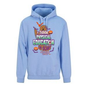 I Teach Physical Education IM Scary All Year Long Unisex Surf Hoodie