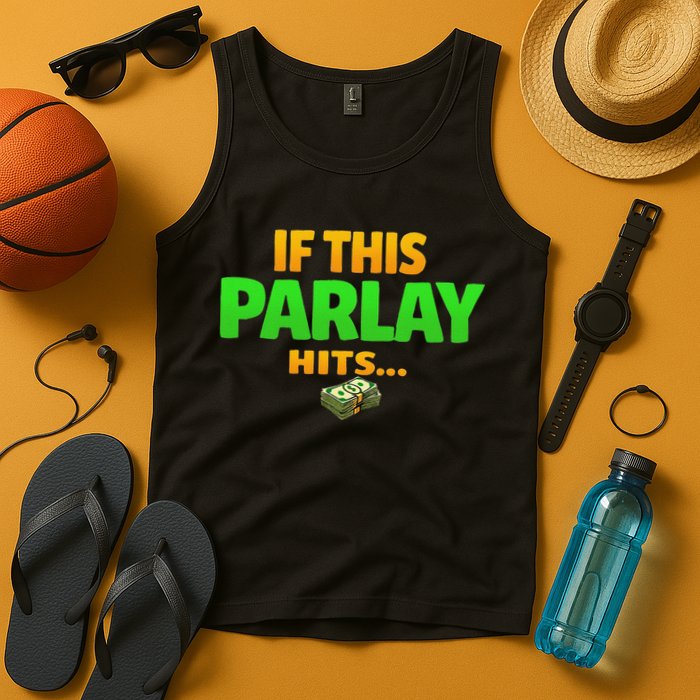 If This Parlay Hits Funny Betting Fans Gambler Tank Top