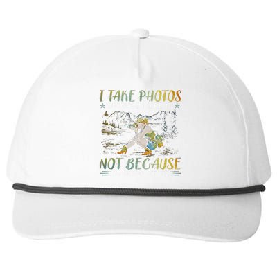 I Take Photos Because I Like It Not Because Im Good At It Snapback Five-Panel Rope Hat