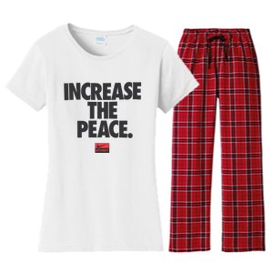 Increase The Peace Women's Flannel Pajama Set