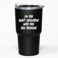 Im The Quiet Neighbor With The Big Freezer Funny Halloween Tumbler