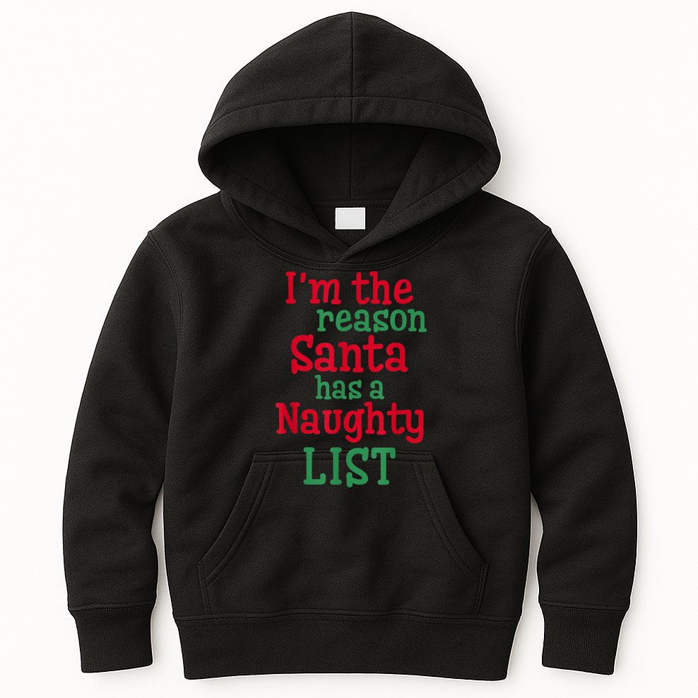 I'm The Reason Santa Has A Naughty List Kids Hoodie