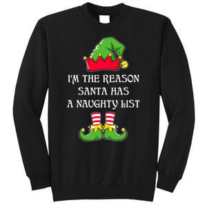 IM The Reason Santa Has A Naughty List Christmas Elf Lovers Sweatshirt