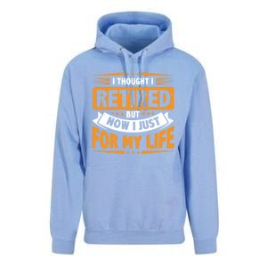 I Thought Retired But Now I Just Work For My Wife Retiret Gift Unisex Surf Hoodie