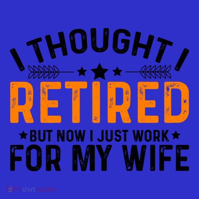 I Thought Retired But Now I Just Work For My Wife Retiret Gift Short Acrylic Beanie