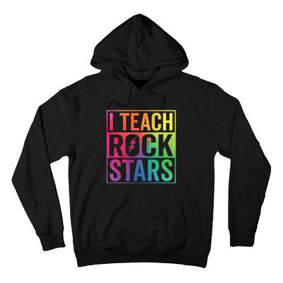 I Teach Rockstars Funny Music Teacher Back To School Hoodie