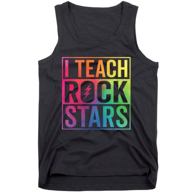 I Teach Rockstars Funny Music Teacher Back To School Tank Top