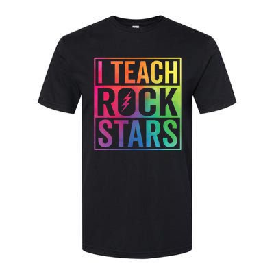 I Teach Rockstars Funny Music Teacher Back To School Softstyle® CVC T-Shirt