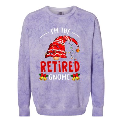 IM The Retired Gnome Christmas Retirement Colorblast Crewneck Sweatshirt