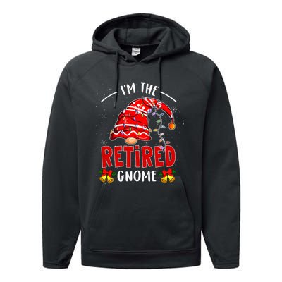 IM The Retired Gnome Christmas Retirement Performance Fleece Hoodie