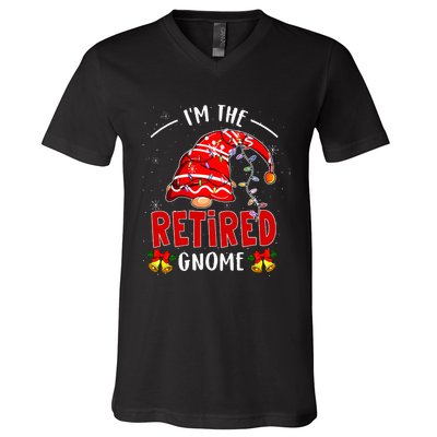 IM The Retired Gnome Christmas Retirement V-Neck T-Shirt