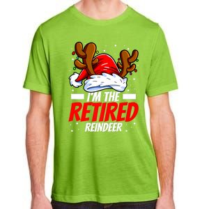 I'm The Retired Reindeer Family Matching Christmas Adult ChromaSoft Performance T-Shirt