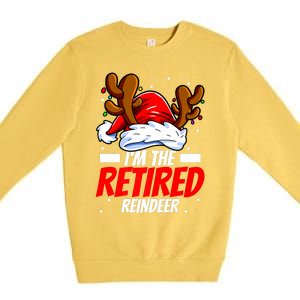 I'm The Retired Reindeer Family Matching Christmas Premium Crewneck Sweatshirt