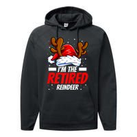 I'm The Retired Reindeer Family Matching Christmas Performance Fleece Hoodie