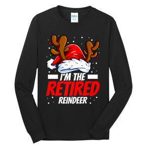 I'm The Retired Reindeer Family Matching Christmas Tall Long Sleeve T-Shirt