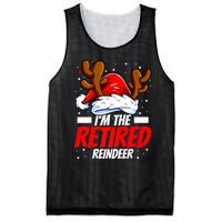 I'm The Retired Reindeer Family Matching Christmas Mesh Reversible Basketball Jersey Tank