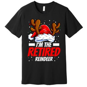 I'm The Retired Reindeer Family Matching Christmas Premium T-Shirt