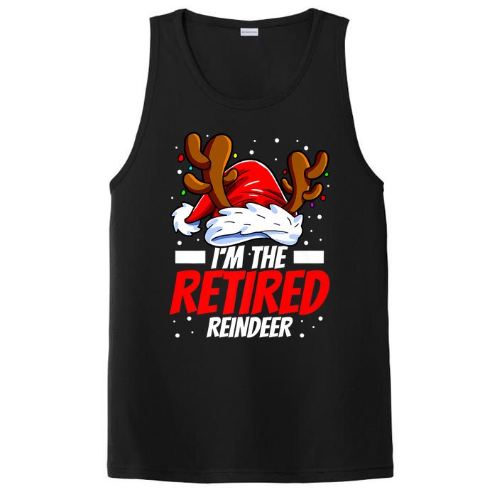 I'm The Retired Reindeer Family Matching Christmas PosiCharge Competitor Tank