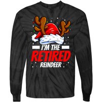 I'm The Retired Reindeer Family Matching Christmas Tie-Dye Long Sleeve Shirt