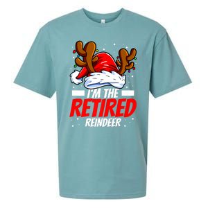 I'm The Retired Reindeer Family Matching Christmas Sueded Cloud Jersey T-Shirt