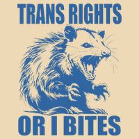 Inclusive Tran Rights Or I Bites Drawstring Bag