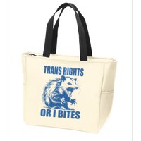 Inclusive Tran Rights Or I Bites Zip Tote Bag