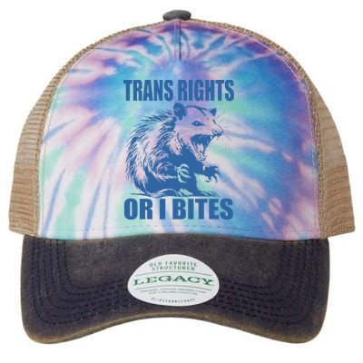 Inclusive Tran Rights Or I Bites Legacy Tie Dye Trucker Hat