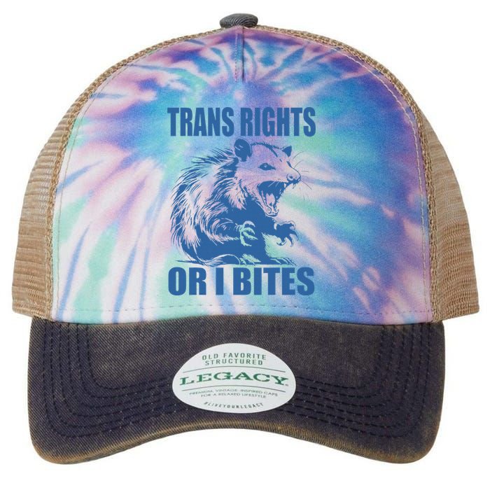 Inclusive Tran Rights Or I Bites Legacy Tie Dye Trucker Hat