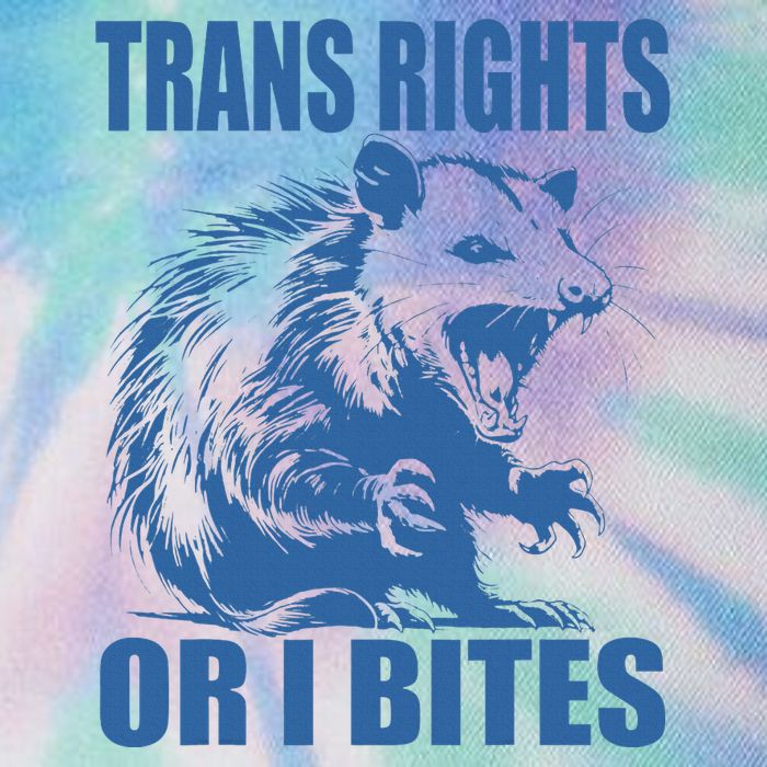 Inclusive Tran Rights Or I Bites Legacy Tie Dye Trucker Hat