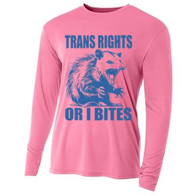 Inclusive Tran Rights Or I Bites Cooling Performance Long Sleeve Crew