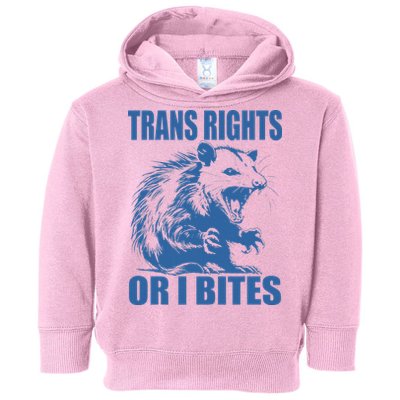 Inclusive Tran Rights Or I Bites Toddler Hoodie