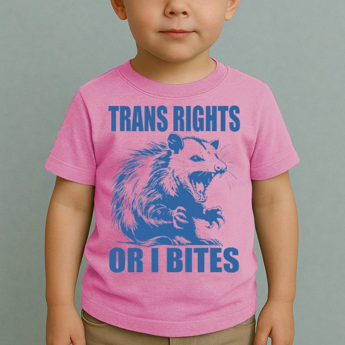 Inclusive Tran Rights Or I Bites Toddler T-Shirt