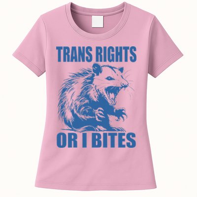 Inclusive Tran Rights Or I Bites Womens T-Shirt