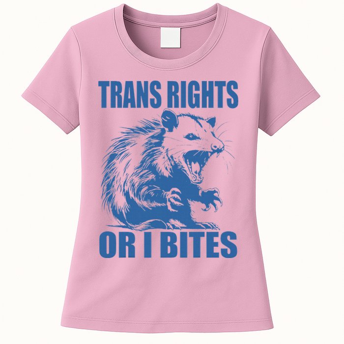 Inclusive Tran Rights Or I Bites Womens T-Shirt