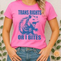 Inclusive Tran Rights Or I Bites Womens T-Shirt