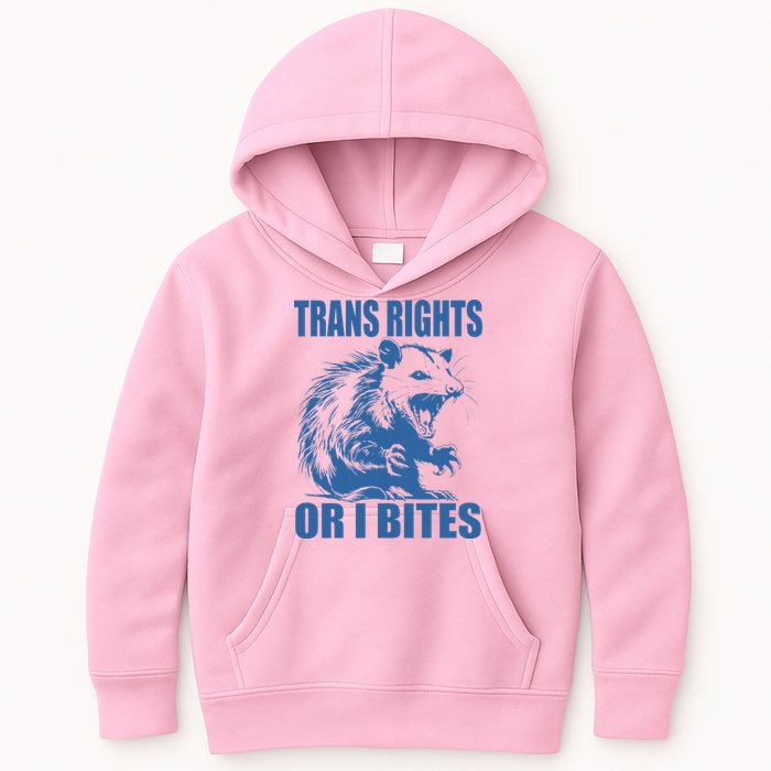 Inclusive Tran Rights Or I Bites Kids Hoodie