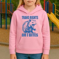 Inclusive Tran Rights Or I Bites Kids Hoodie