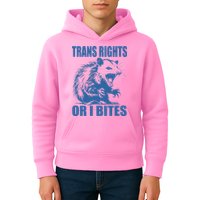 Inclusive Tran Rights Or I Bites Kids Hoodie