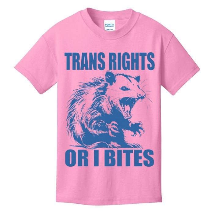 Inclusive Tran Rights Or I Bites Kids T-Shirt