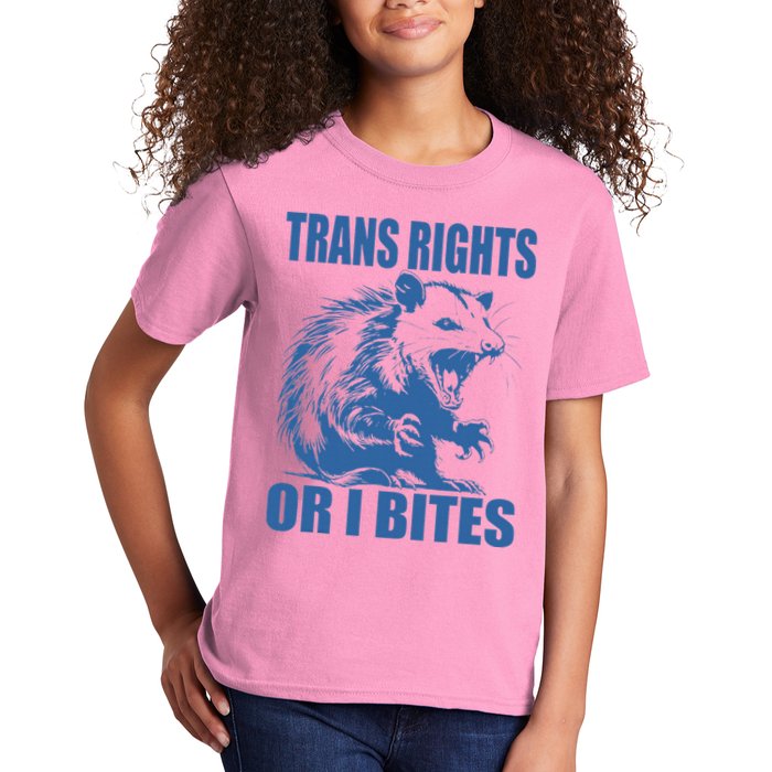 Inclusive Tran Rights Or I Bites Kids T-Shirt