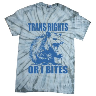 Inclusive Tran Rights Or I Bites Tie-Dye T-Shirt