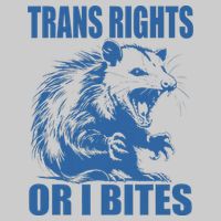 Inclusive Tran Rights Or I Bites Tie-Dye T-Shirt