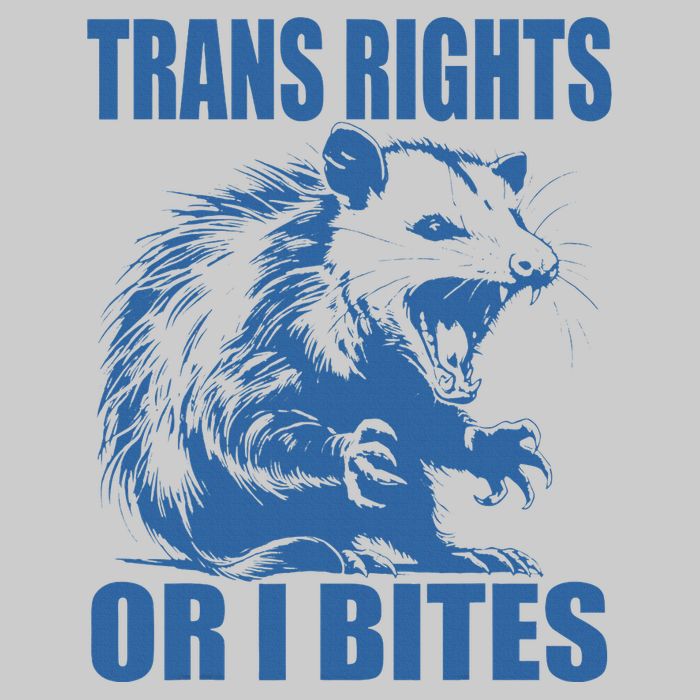 Inclusive Tran Rights Or I Bites Tie-Dye T-Shirt