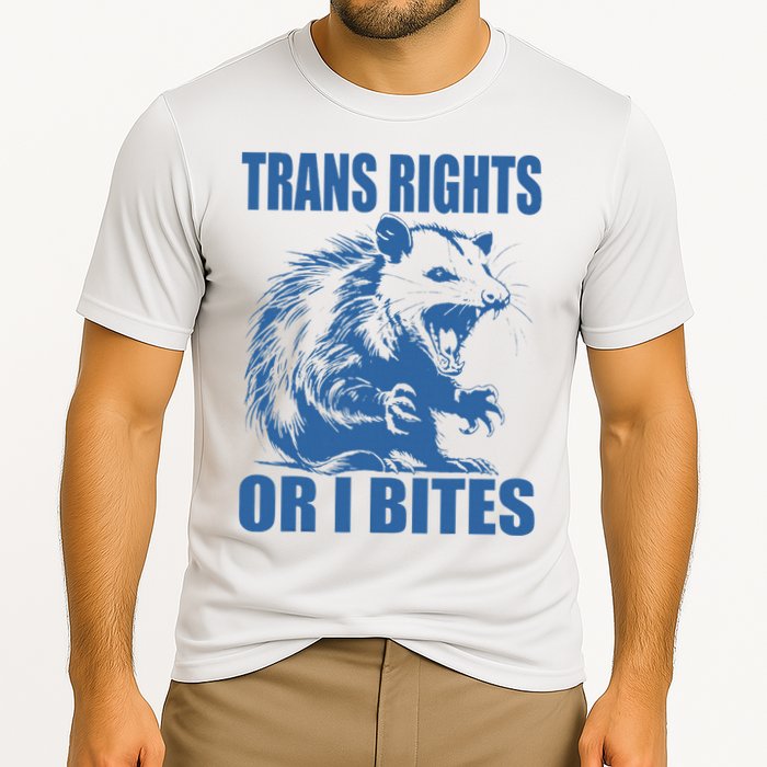 Inclusive Tran Rights Or I Bites Performance Shirt