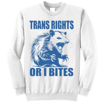 Inclusive Tran Rights Or I Bites Sweatshirt