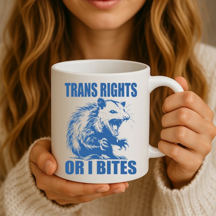 Inclusive Tran Rights Or I Bites Mug