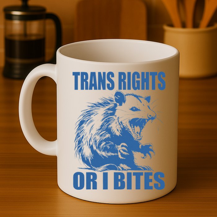 Inclusive Tran Rights Or I Bites Mug