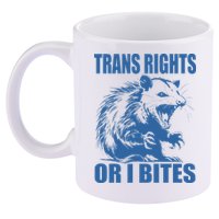 Inclusive Tran Rights Or I Bites 11oz C Handle Ceramic Mug