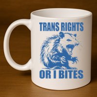 Inclusive Tran Rights Or I Bites 11oz C Handle Ceramic Mug